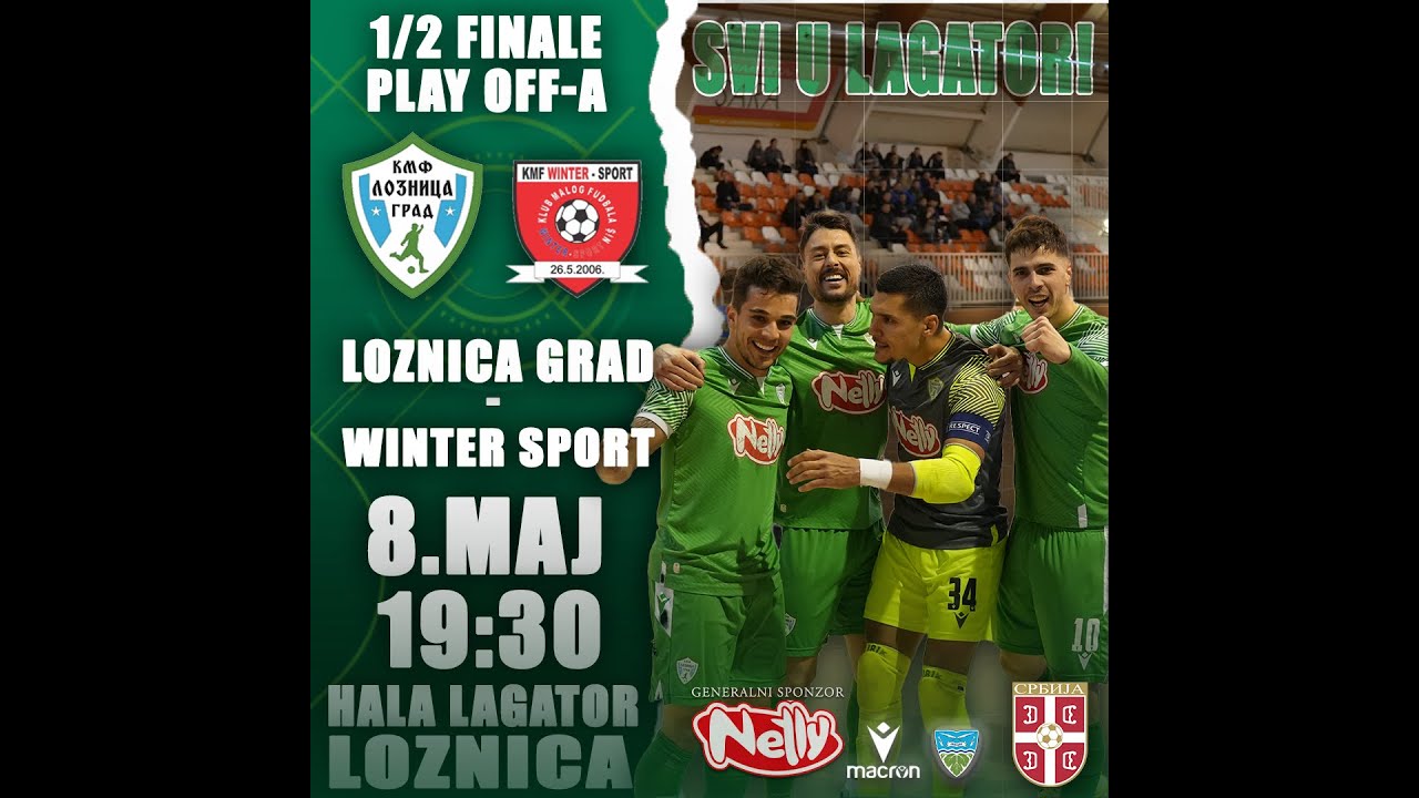 Loznica Grad - Winter sport Niš Prva futsal liga Srbije. Hala Lagator Loznica