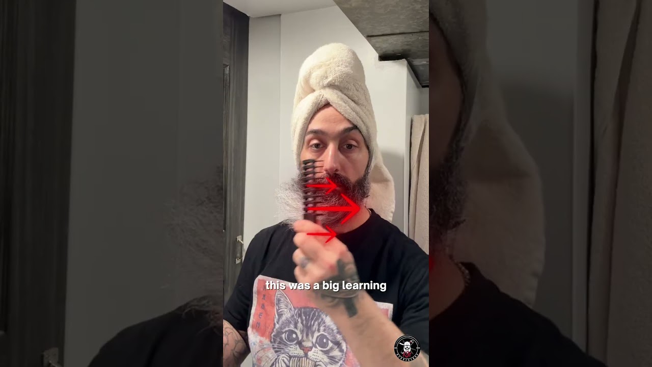 How to straighten and keep your BEARD looking sharp!