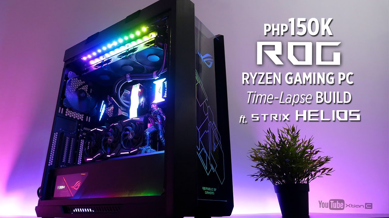 Php150k Asus ROG Ryzen Gaming PC Time Lapse Build ft. Strix Helios