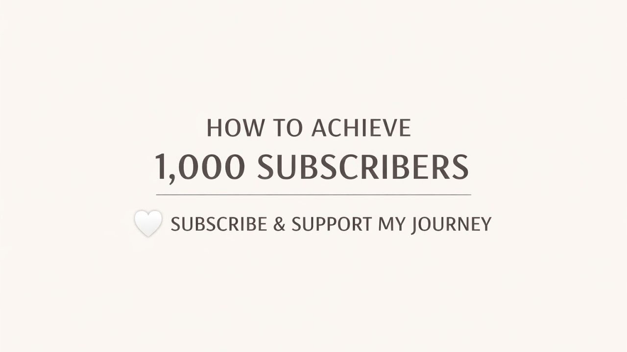 Live Replay | How to Reach 1,000 Subscribers