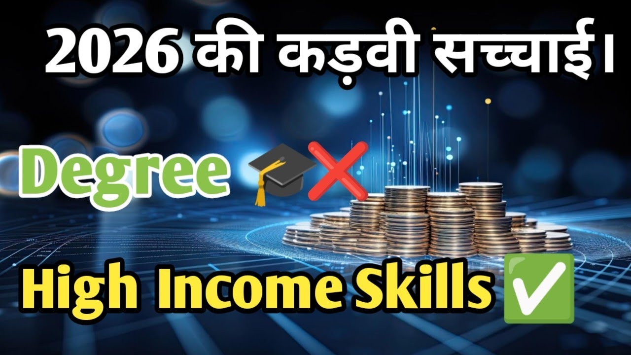 Degree🎓 🆚High Income Skills। best high Income skills for 2026। motivational video। 