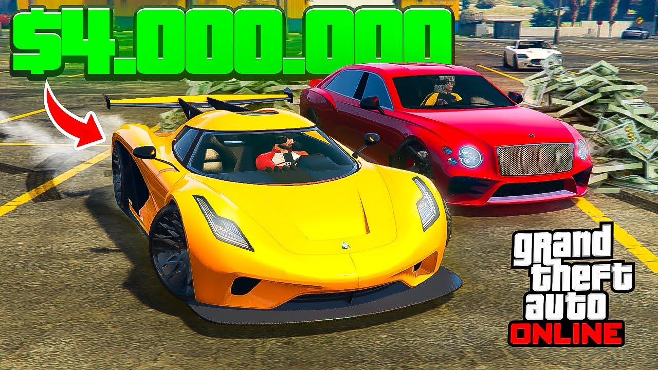 FAZENDO 4 MILHÕES EM CARROS EM 20 MINUTOS no GTA 5 ONLINE