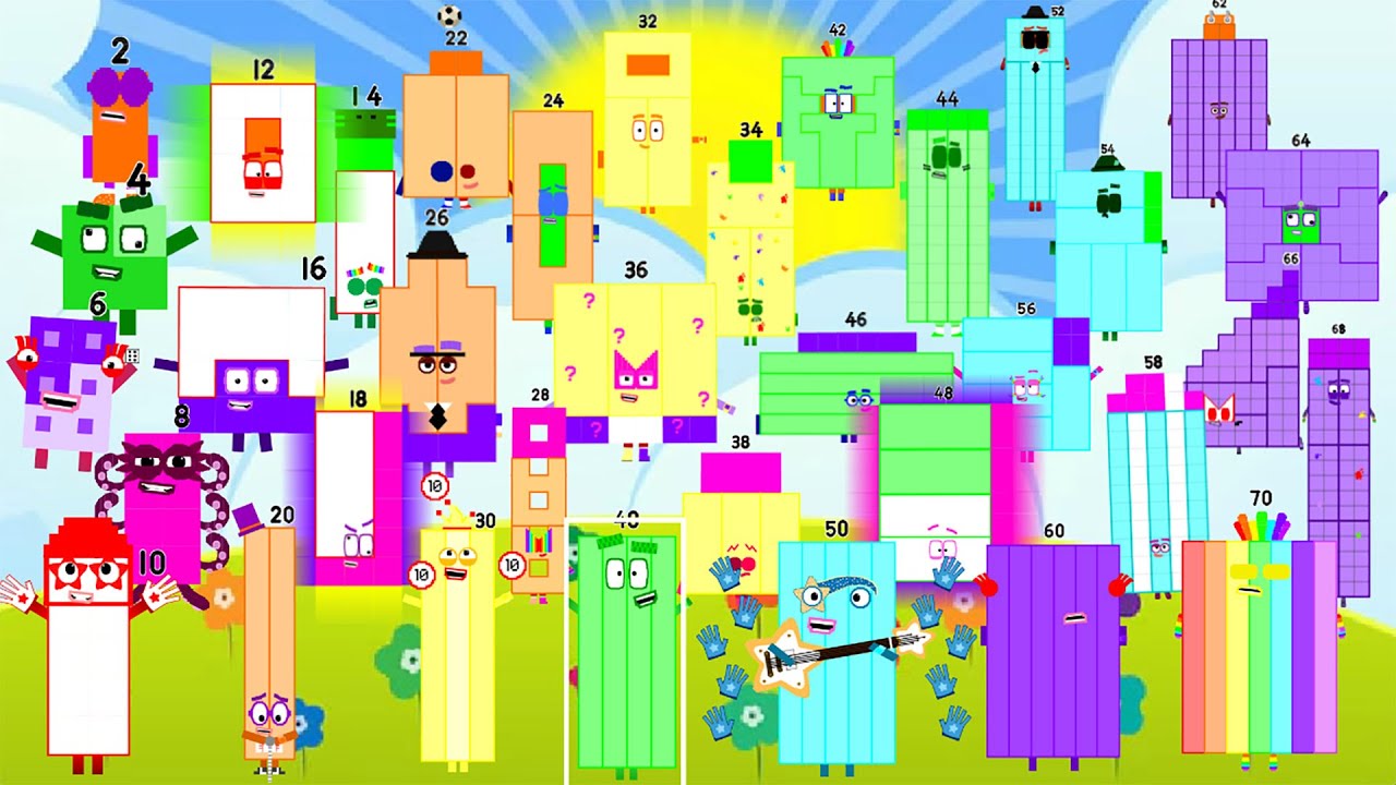 Jolly Numberblocks Band Retro 2's  P1,2,3 (Band Version)