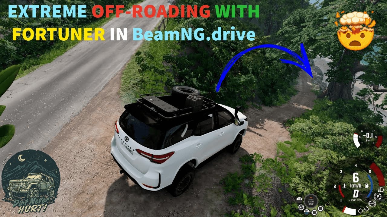 Toyota Fortuner vs. Realistic Physics | BeamNG.drive #beamngdrive