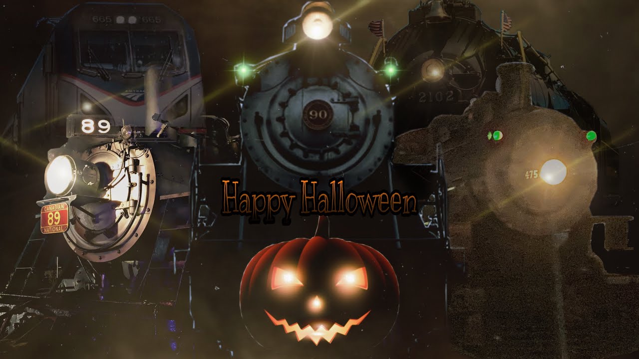 Trains Through The Spooky Season: A Halloween Railfan Music Video