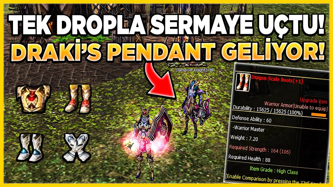 ÖYLE BİR DROP ALDIM Kİ SERMAYE UÇTU😯! | DRAKİ KAPIDA 😍! | Knight Online Zero #17