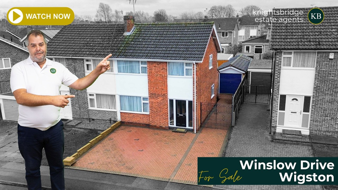 3 Bedroom Semi-Detached Home | Driveway & Garage - Winslow Drive, Wigston