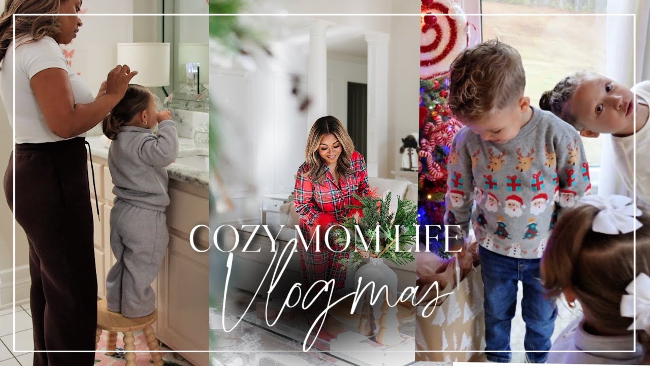 Vlogmas | Morning with the Kids, Lunch Date & Family Game Night | Mom of 3!
