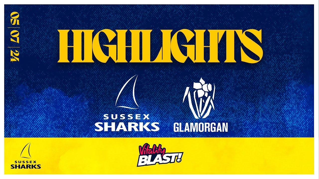 Sussex Sharks vs Glamorgan | T20 Blast Highlights