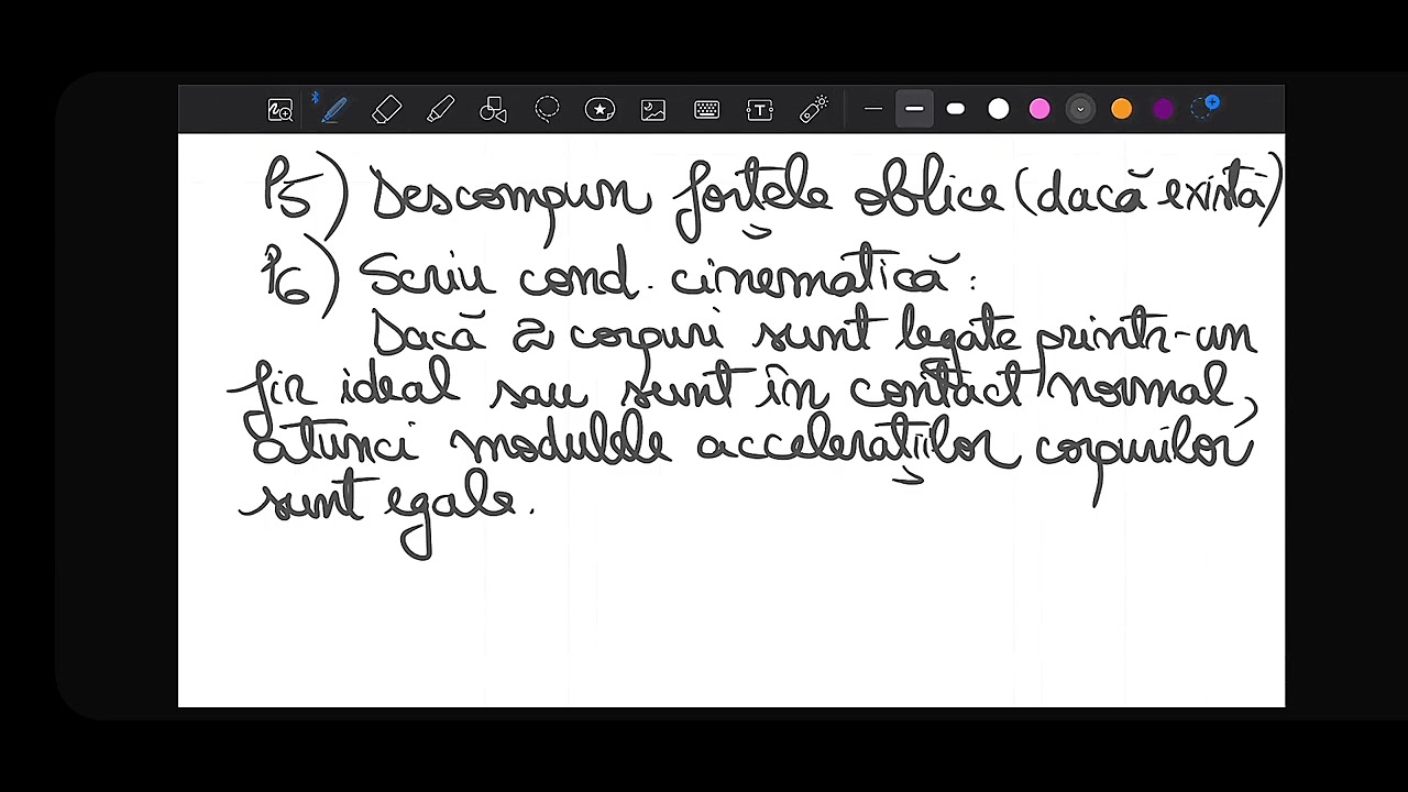 Algoritm Subiectul II (Fizică Bac Mecanică)