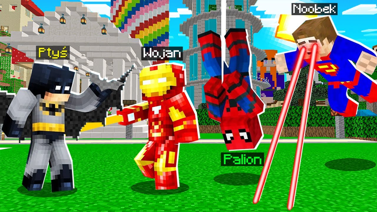 CAŁE WOJANOWICE zostało SUPERBOHATERAMI w Minecraft!