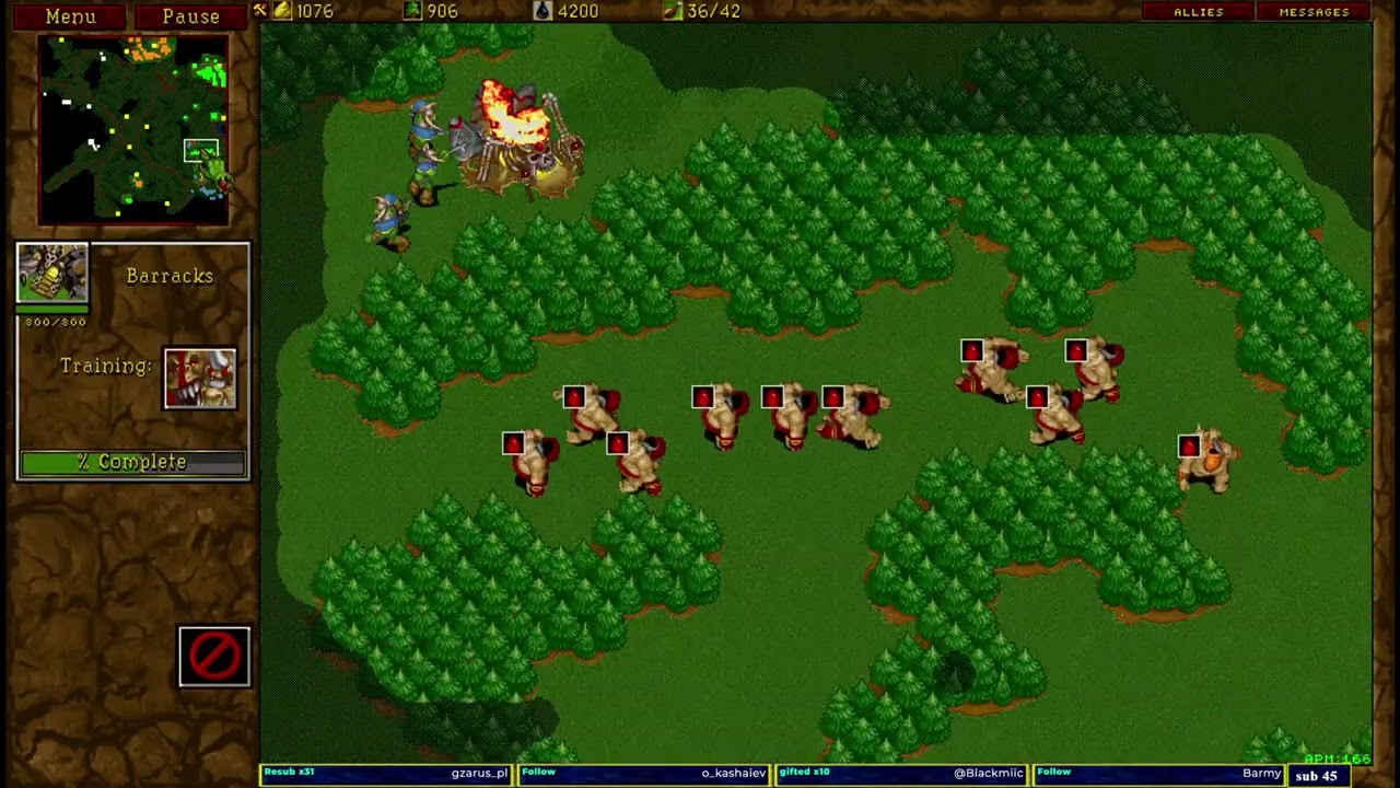 Warcraft 2 classic Garden of War 2v2