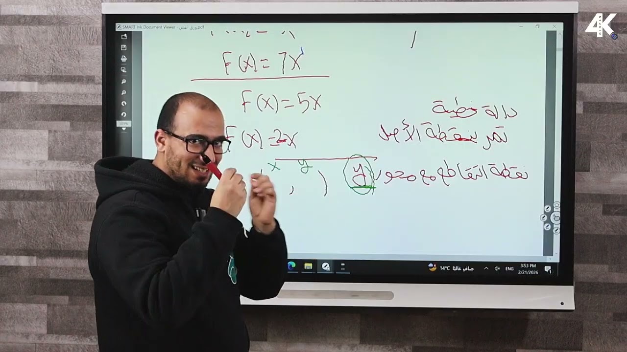 الدالة الخطية الدرس 3 الوحدة الثانية الصف الثاني الاعدادي ترم تاني منهج جديد 2026
