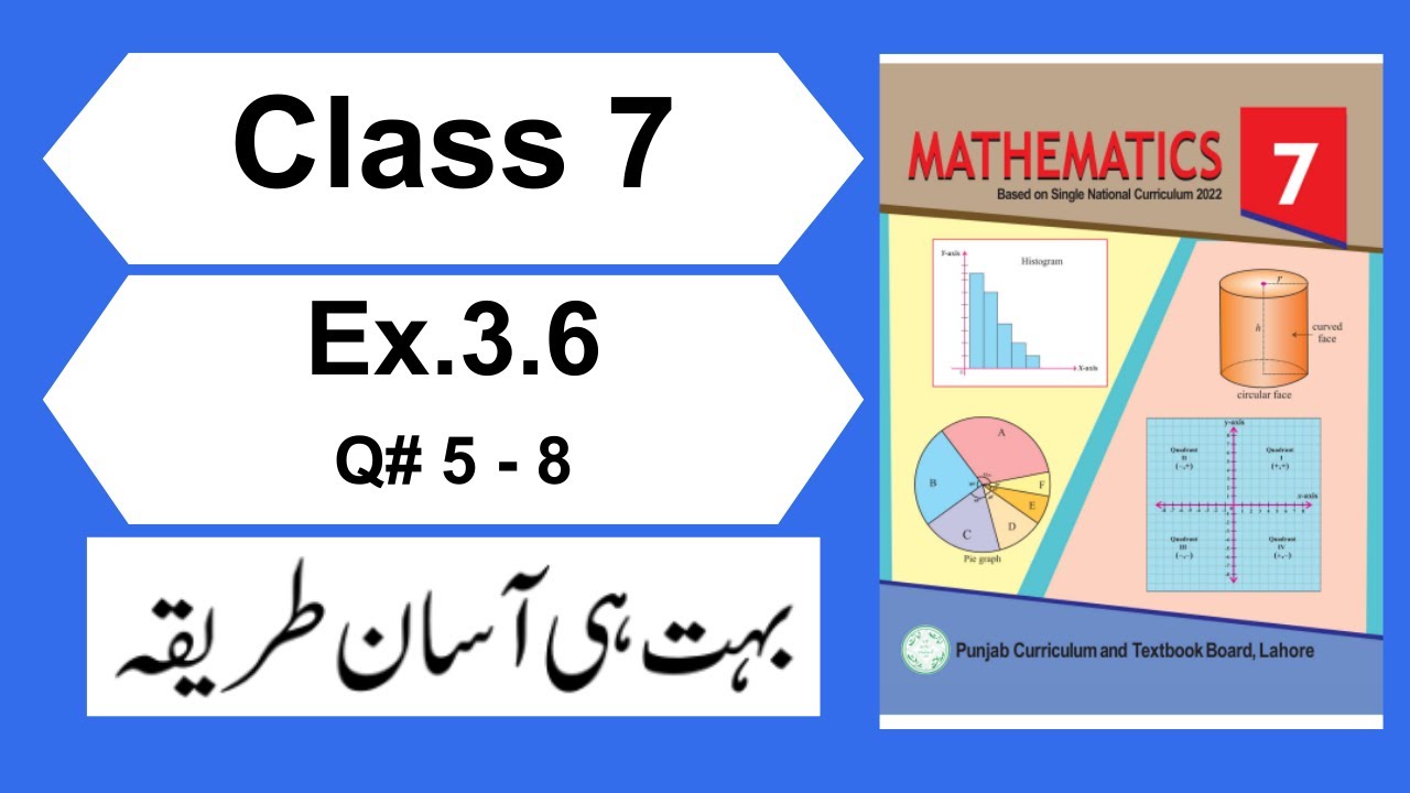 Class 7 Maths Ex.3.6 Q.No.5-8 PCTB Chapter 3 | 7th Class Math New Book 2023 Exercise 3.6