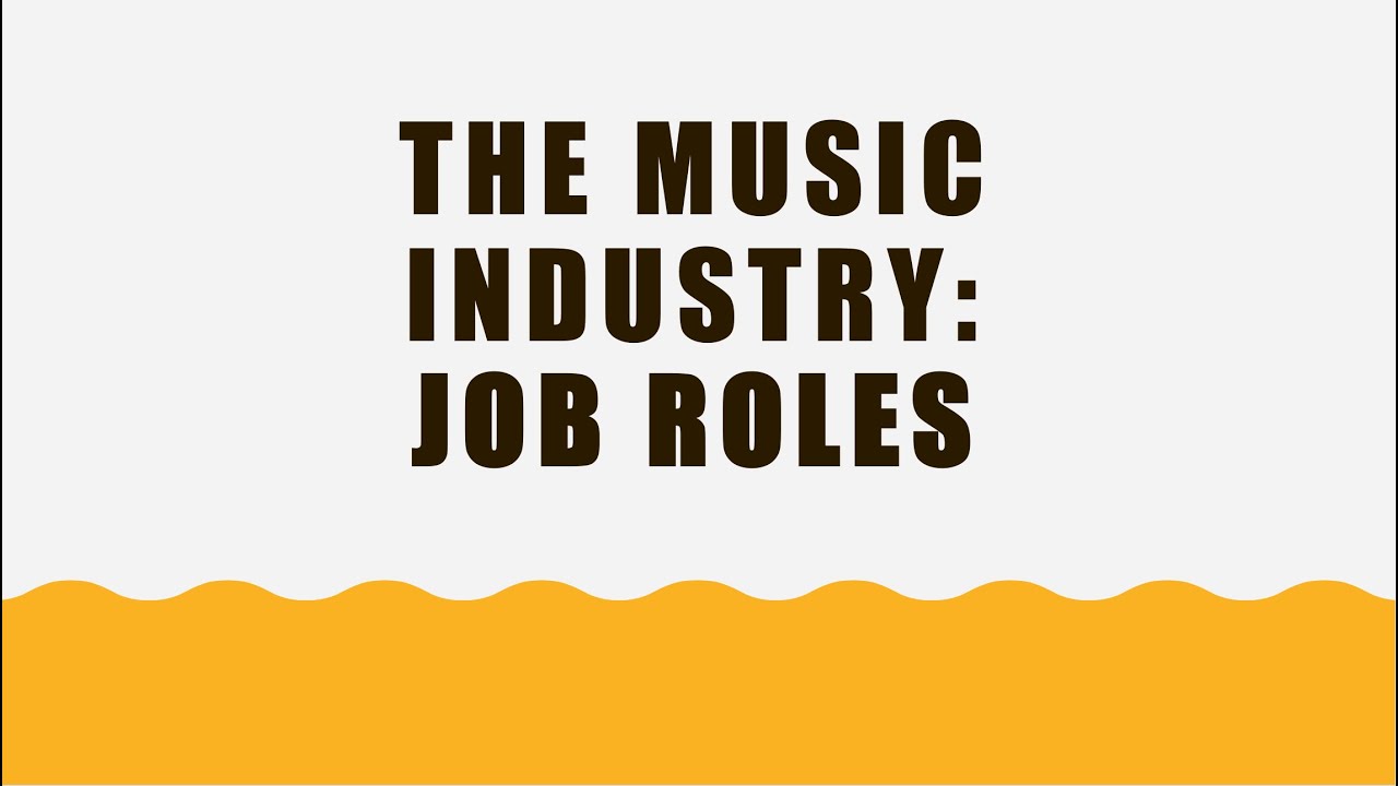 Job Roles - The Music Industry - BTEC Unit 1