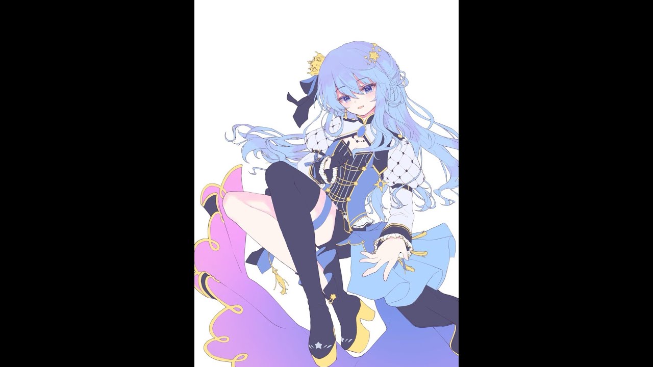 【illustration making】星街すいせい【Procreate/Clip Studio Paint】#shorts