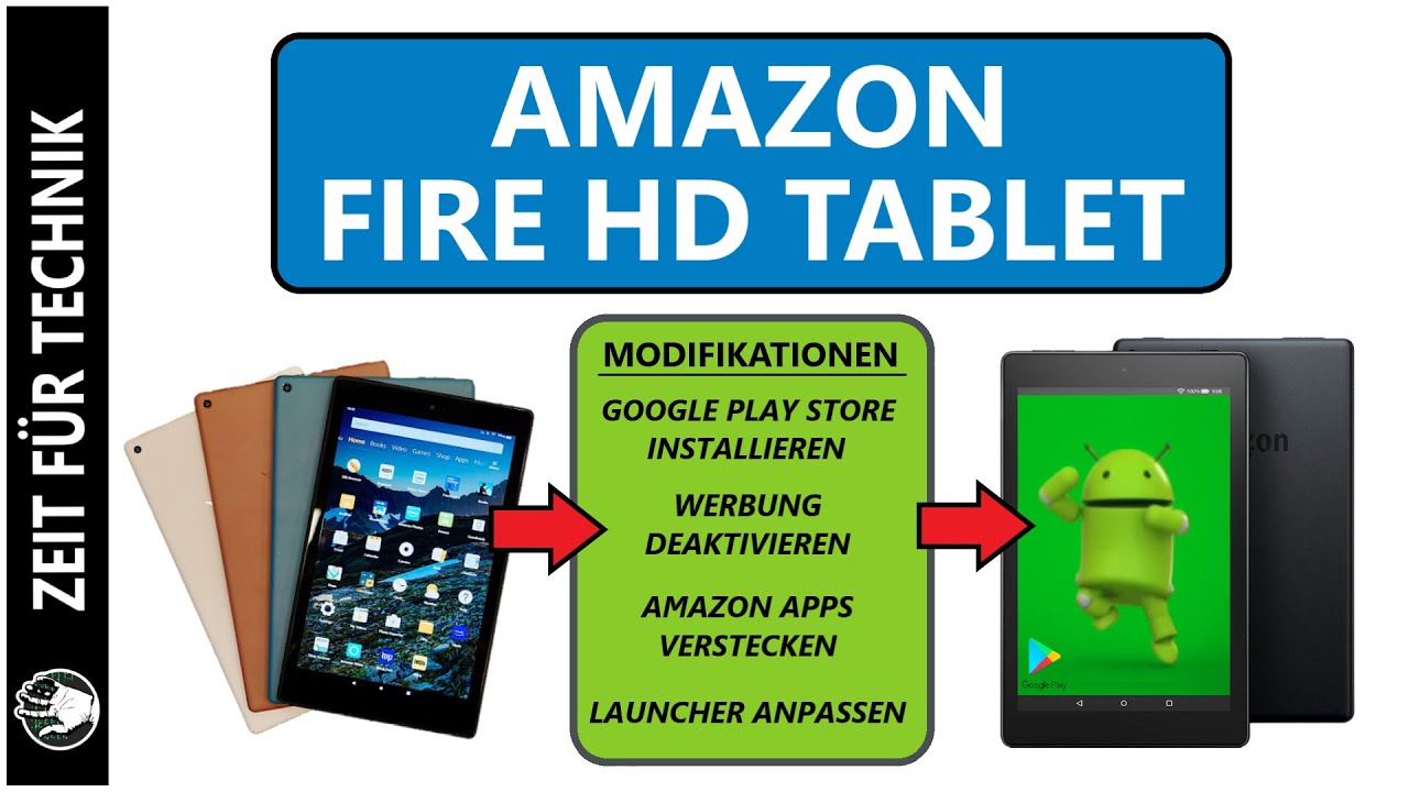 Как превратить планшет Amazon Fire HD в планшет на Android?