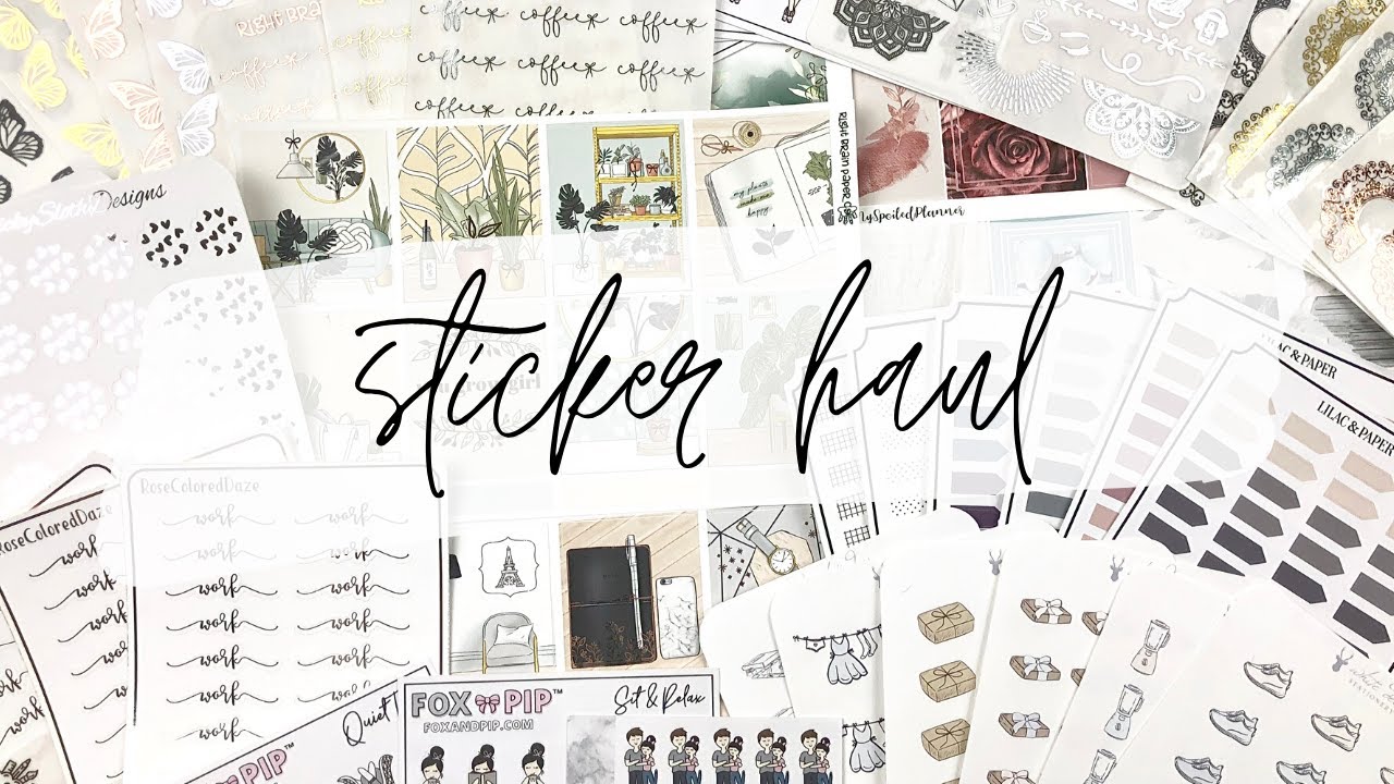 Sticker Haul Pt. 3 feat. Honeyinked, Fox & Pip, Right Brain Paper Co & More!