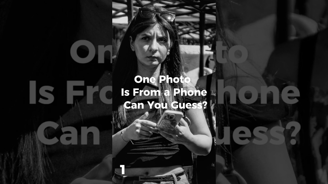 One Photo Is From a Phone — Can You Guess? #2 📱📷 #shorts  #bnwphotograph #photographer