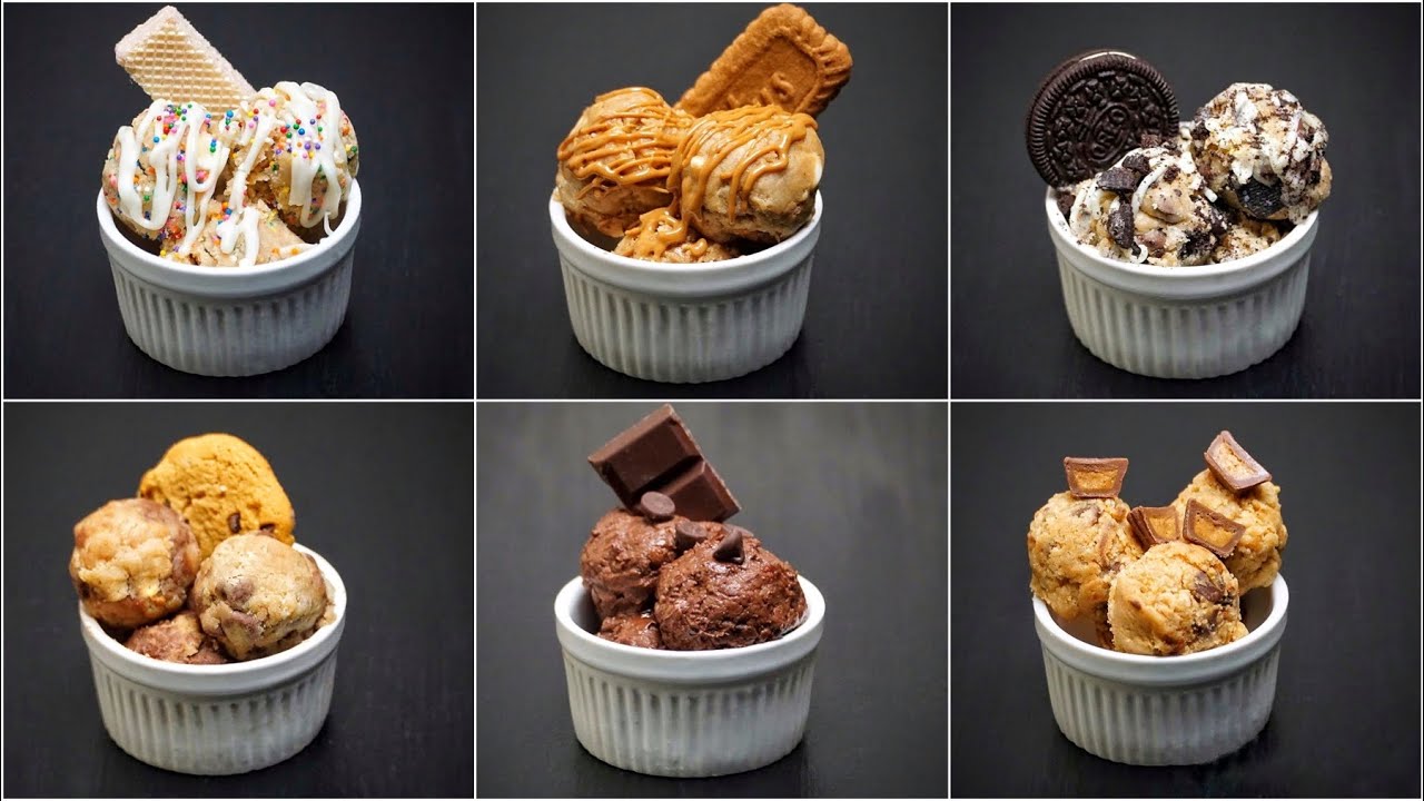 Edible Cookie Dough In 6 Flavours | Biscoff | Oreo | Chocolate | Reese | BDay Cake | Chocolate Chip
