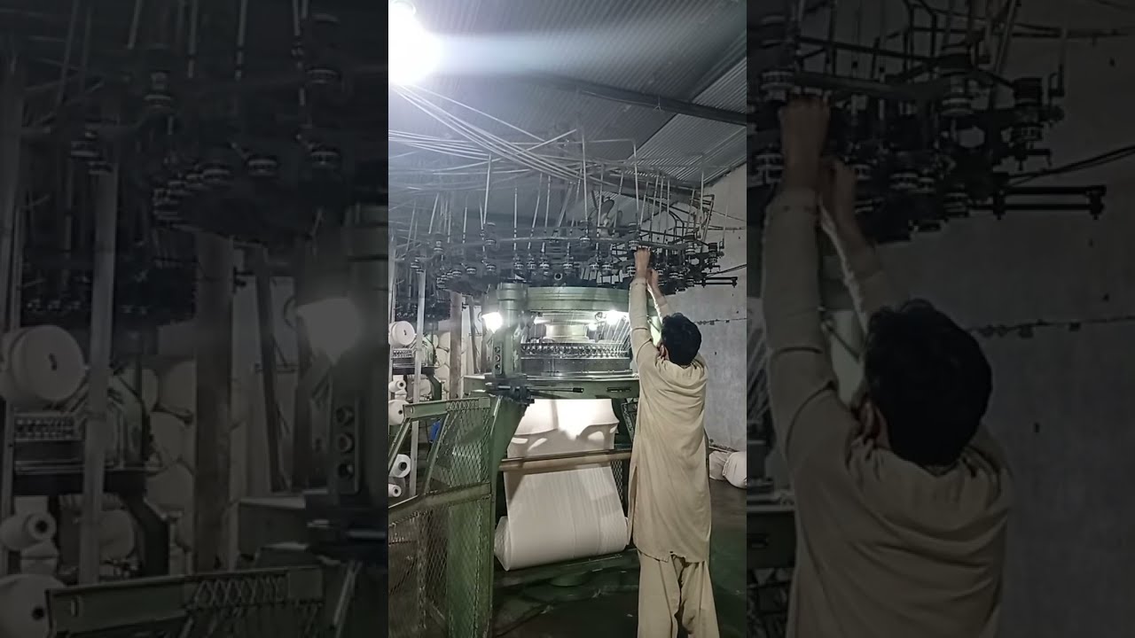 factory vlogs knitting machine