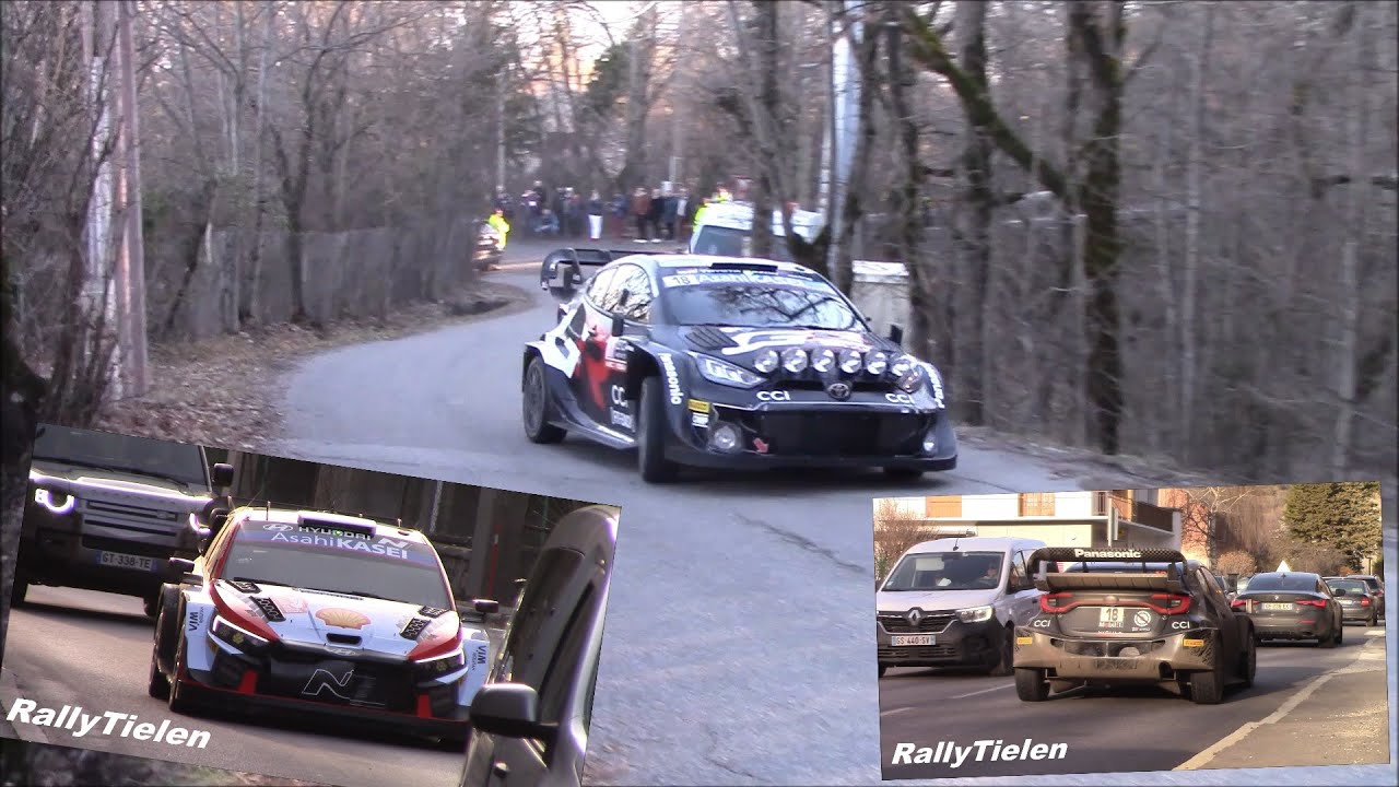 WRC Rallye Monte-Carlo 2024   -  Shakedown Warming Tyres up & Road Section/Liaison - Full HD