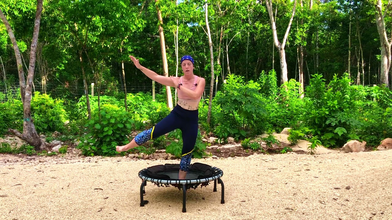 20 Minutes Most Loved Rebounding Tabata Circuit on a JumpSport Fitness Trampoline