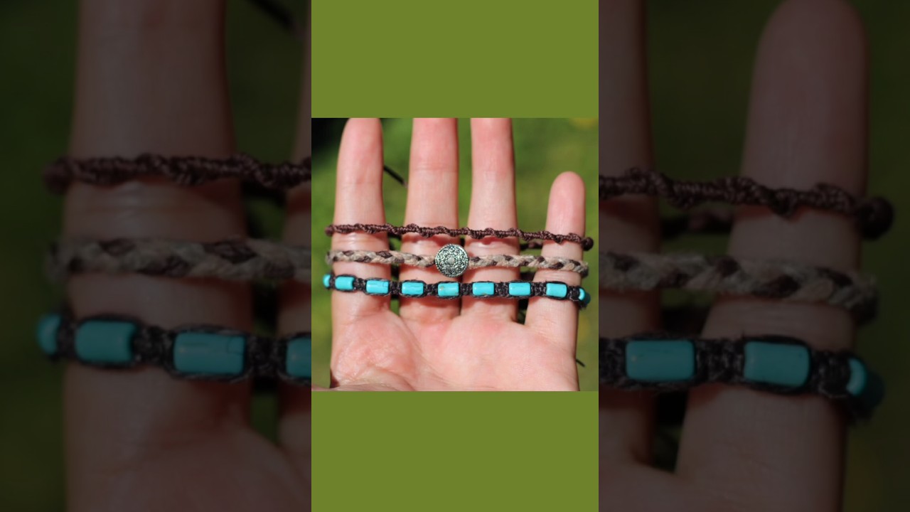 Such a beautiful set of three bracelets! 