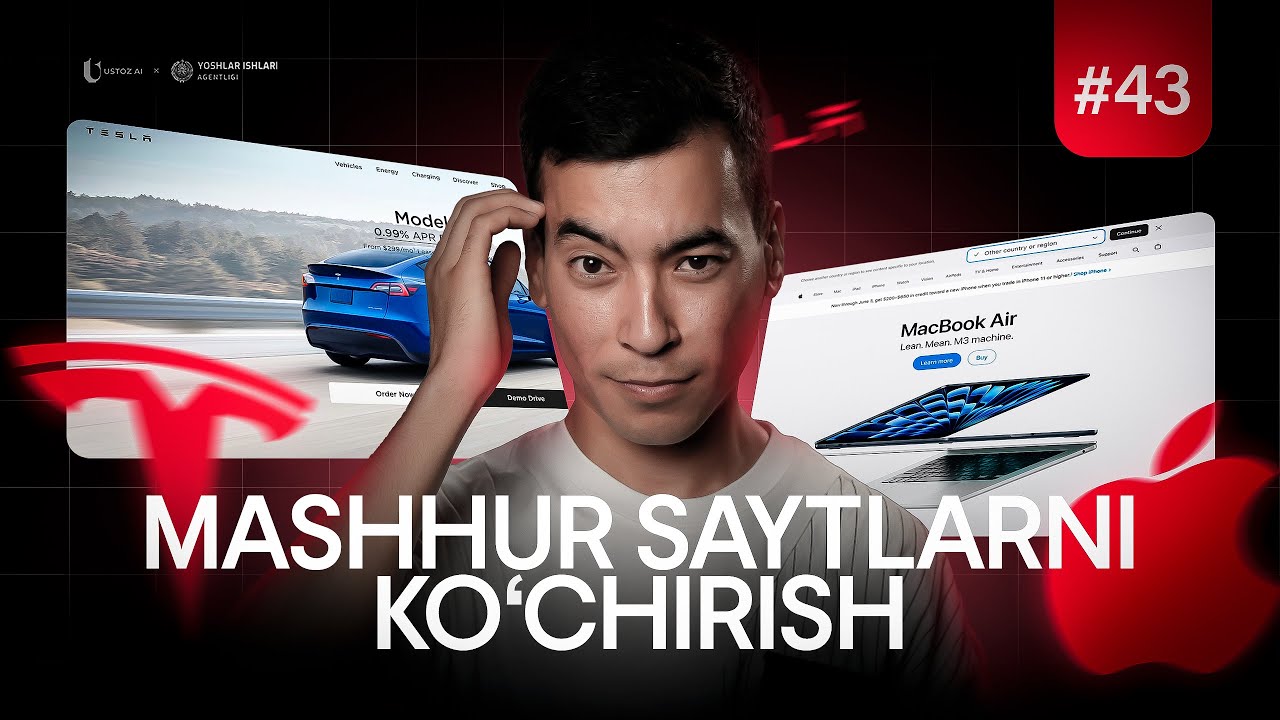 Qimmat saytlar dizaynini 1 tugma bilan ko‘chirish | No-Code kursi #43