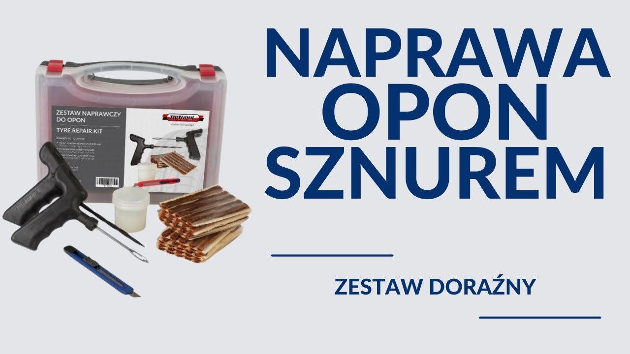 Naprawa opon sznurem