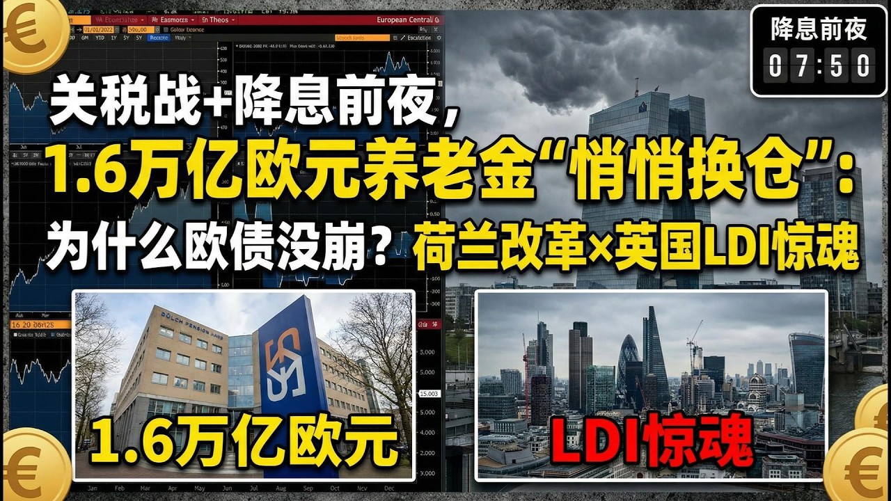 【Boss说欧洲】关税战+降息前夜，1.6万亿欧元养老金“悄悄换仓”：为什么欧债没崩？荷兰改革×英国LDI惊魂