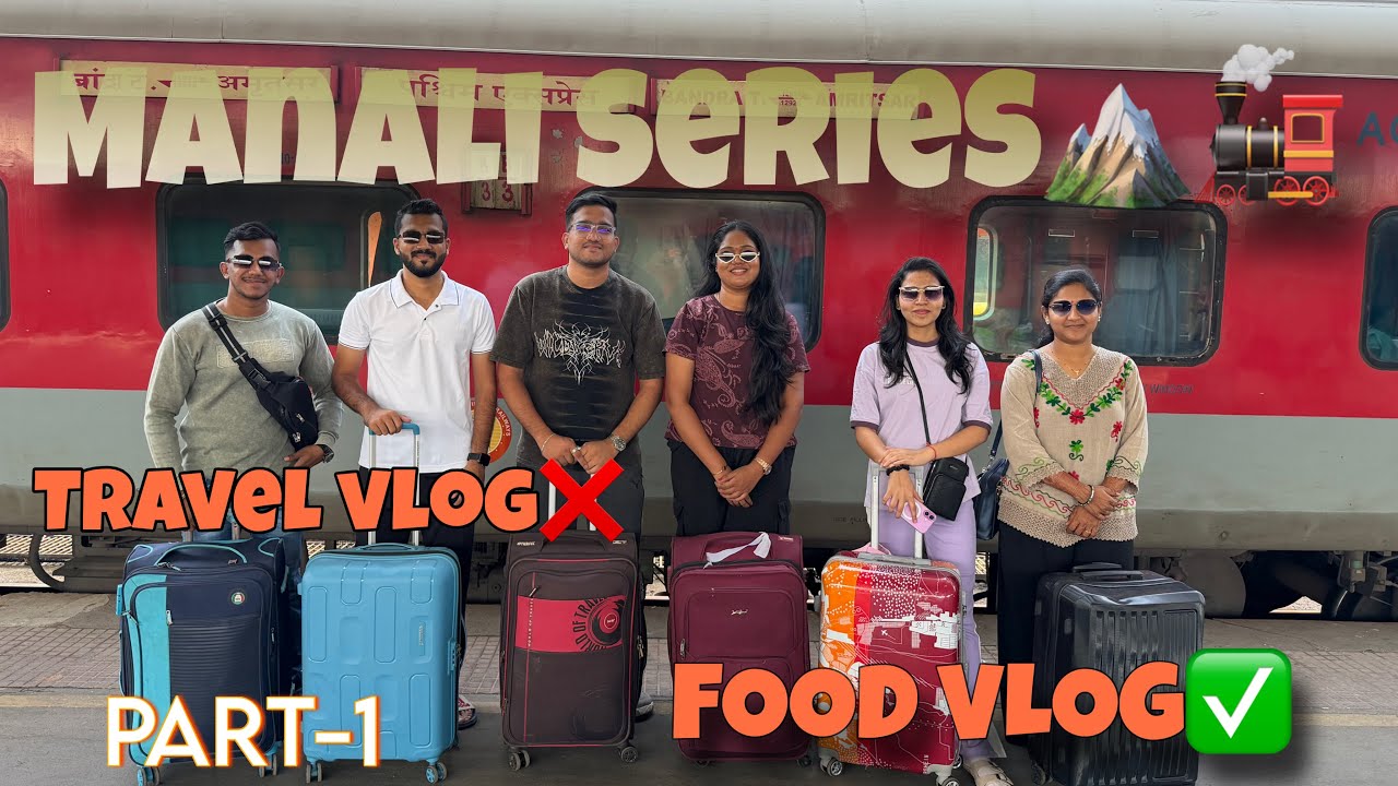 MANALI SERIES🏔️🚂Journey with Siblings🤩| Part -1 || ASMITA THAKUR VLOGS|| #viral #enjoy #himachal 
