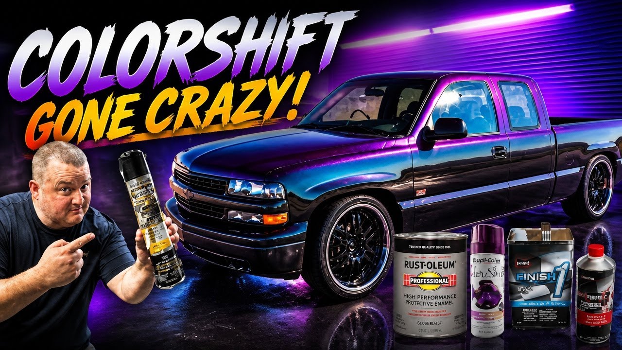 ULTIMATE RUSTOLEUM PAINT JOB WITH CUSTOM COLOR SHIFT GRAPHICS HOW TO STEP BY STEP DIY