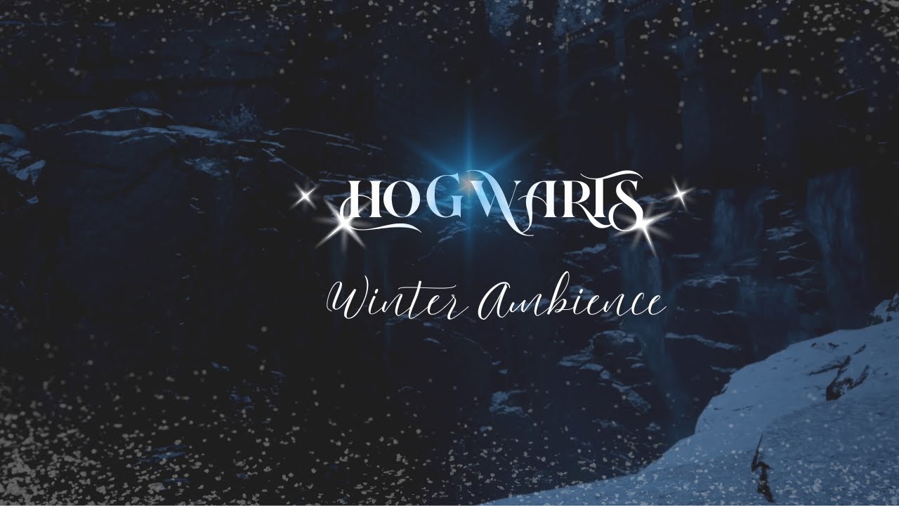 Winter At Hogwarts | Natural Sounds Outside Hogwarts Castle