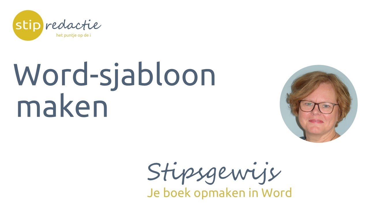 Word-sjabloon maken voor je manuscript