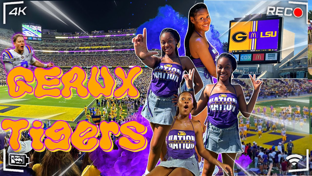 MY FIRST COLLEGE FOOTBALL GAME AND TAILGATE  🏈  LSU VS GSU 🐅🐯