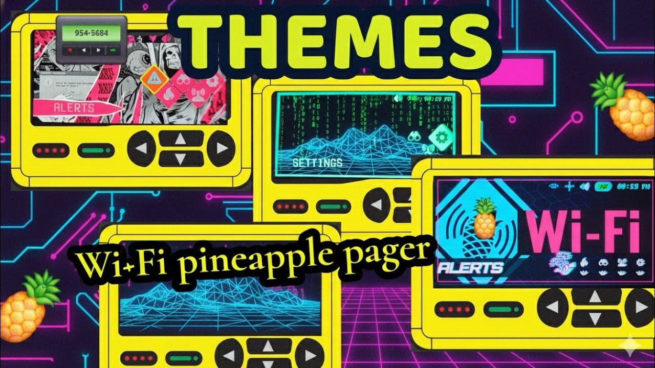 🍍📟 ТЕМЫ🍍📟 Пейджер с Wi-Fi в виде ананаса