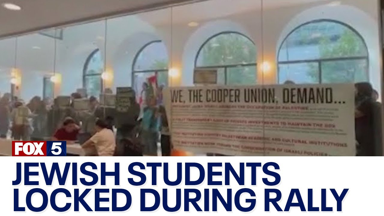 Jewish students locked in library during pro-Palestinian rally