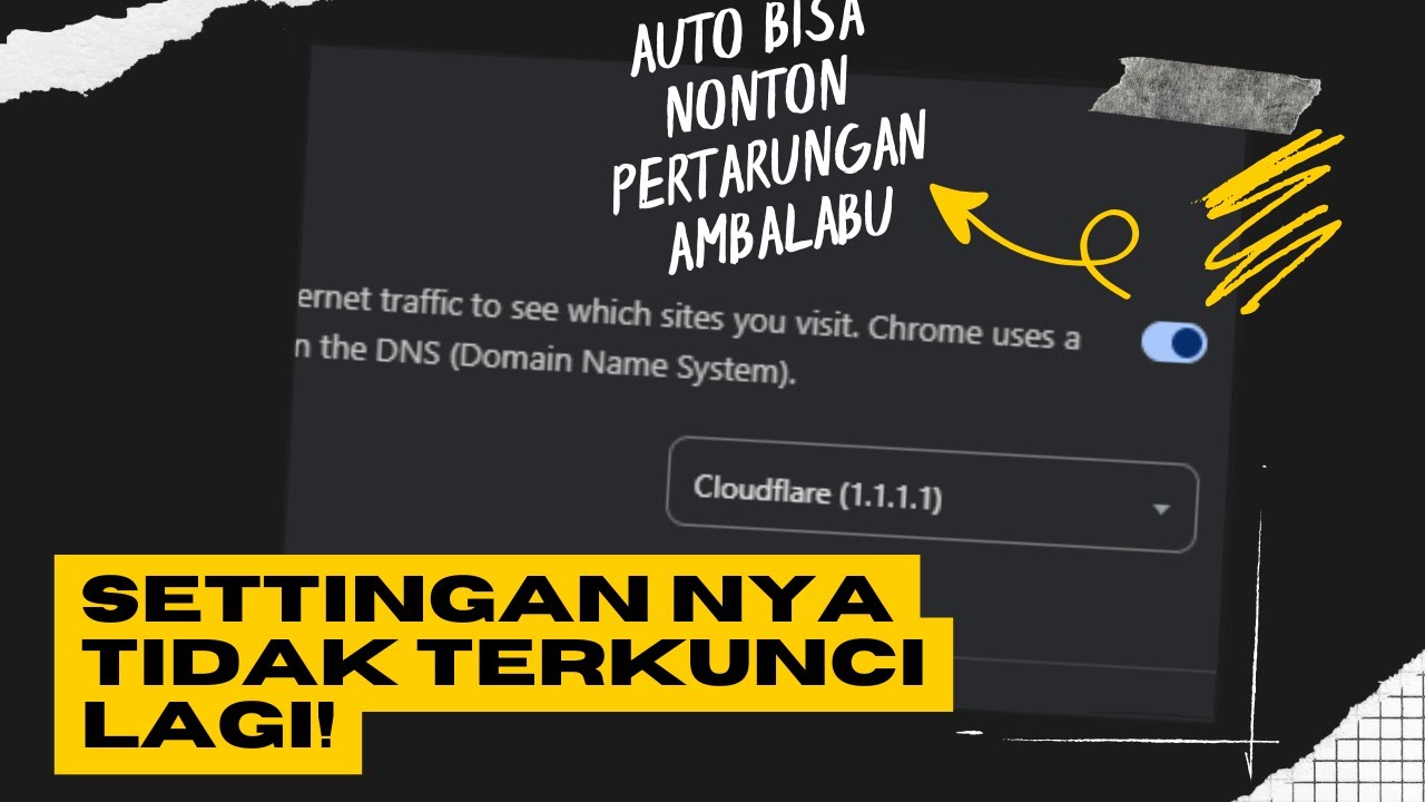 Cara Mengatasi Settingan Secure DNS Yang Terkunci Di chrome pc! | Auto Bisa Nonton Ambalabu dark web