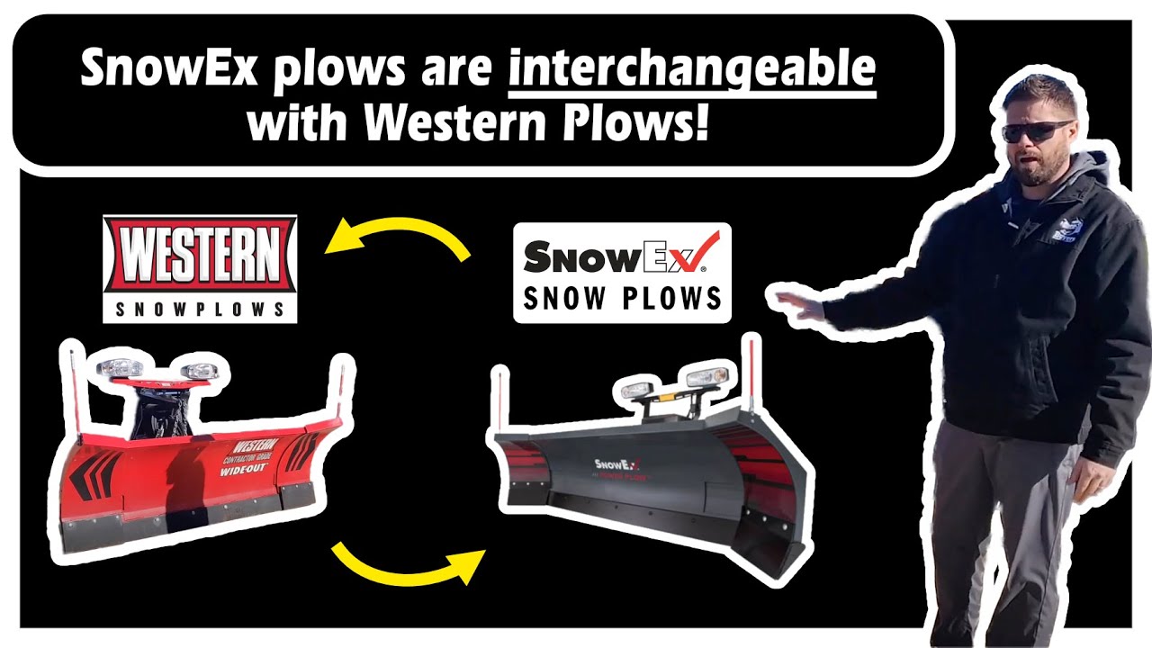 SnowEx plows are interchangeable with Western!