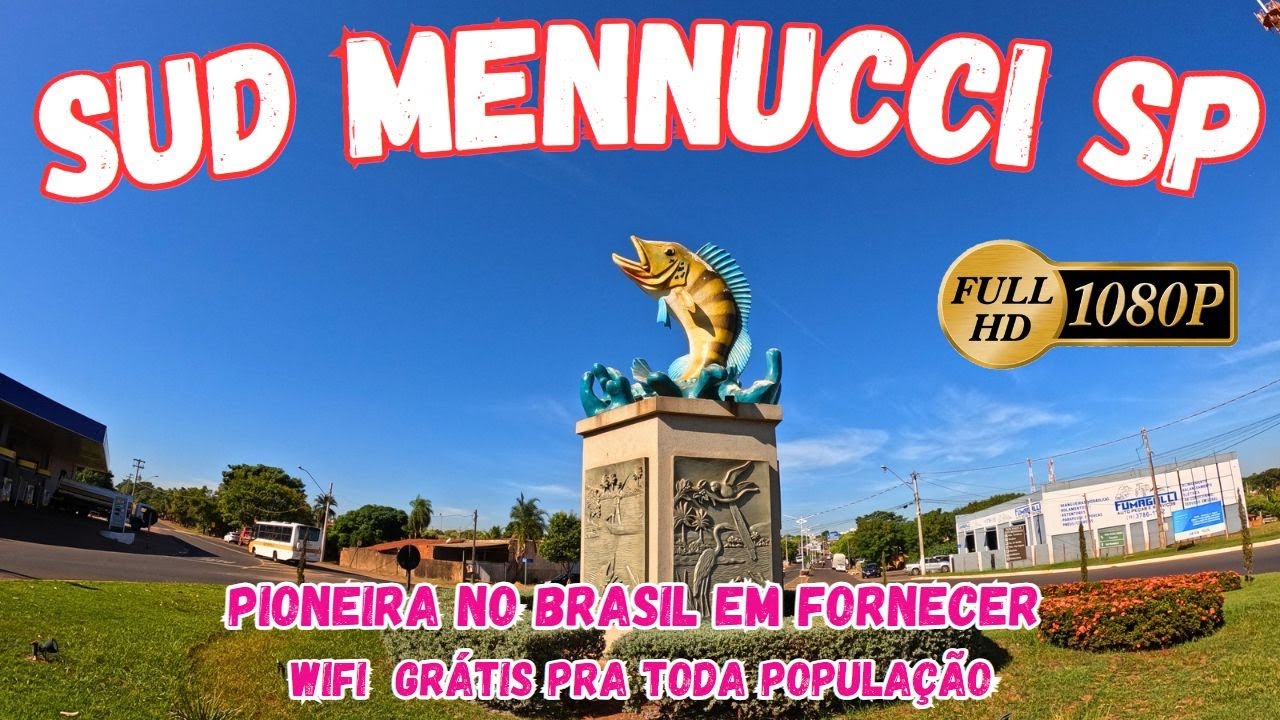 SUD MENNUCCI SP - CIDADE PIONEIRA NO BRASIL EM FORNECER WIFI GRATIS PRA TODA POPULAÇÃO