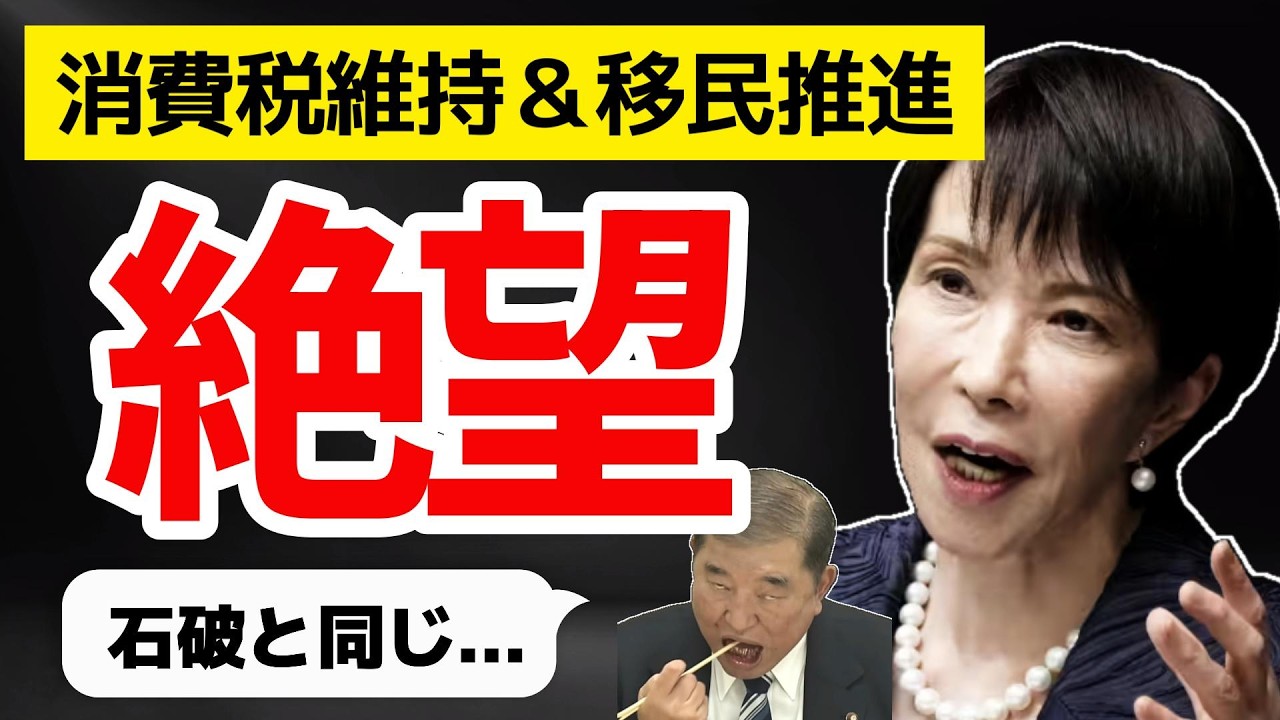 【確定】消費税維持＆事実上の移民政策決定 格差拡大 キシキン解説