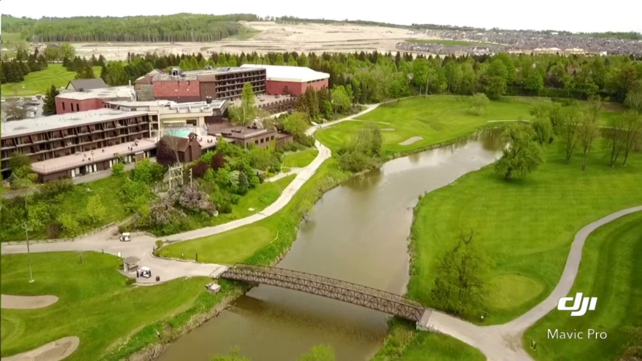 Nottawasaga Inn - Golf course and a river from the DJI Mavic Pro