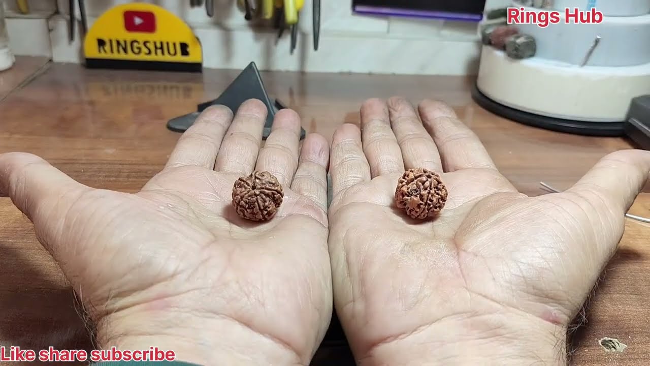 How to make Rudraksha pendant / Handmade jwellery making at home - Silver jwellery