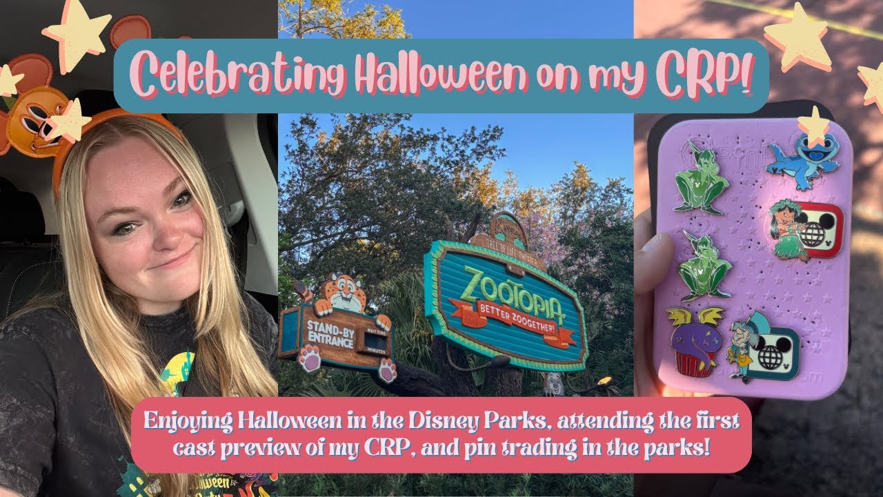 Celebrating Halloween on my CRP! | Zootopia: Better Zoogether Cast Preview, Pin Trading, & more!