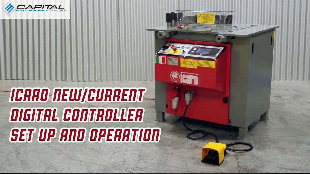 ICARO Combined Rebar Cutter & Bender Machine - Set Up and Operation Guide