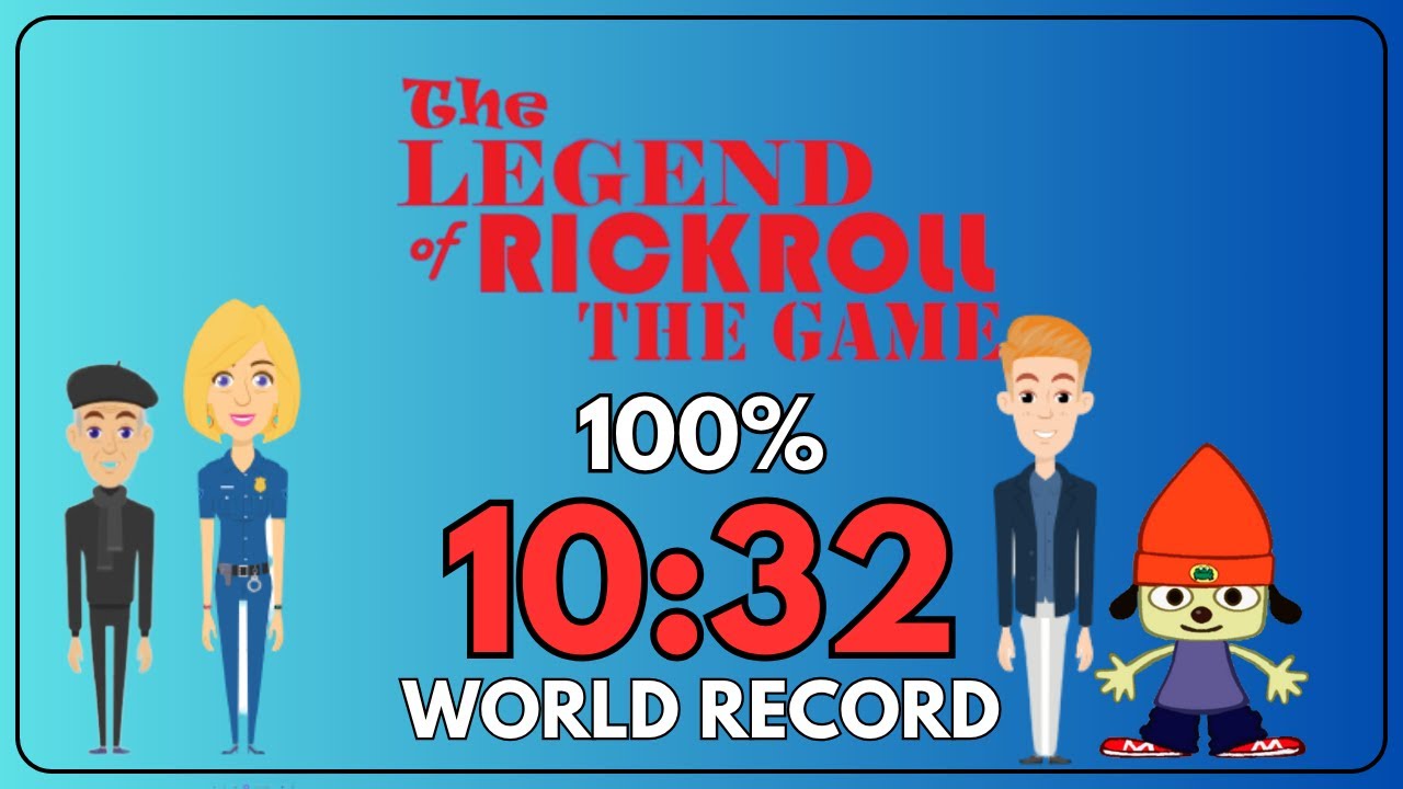 [Former WR] The Legend Of RickRoll: The Game - 100% Speedrun in 10:32