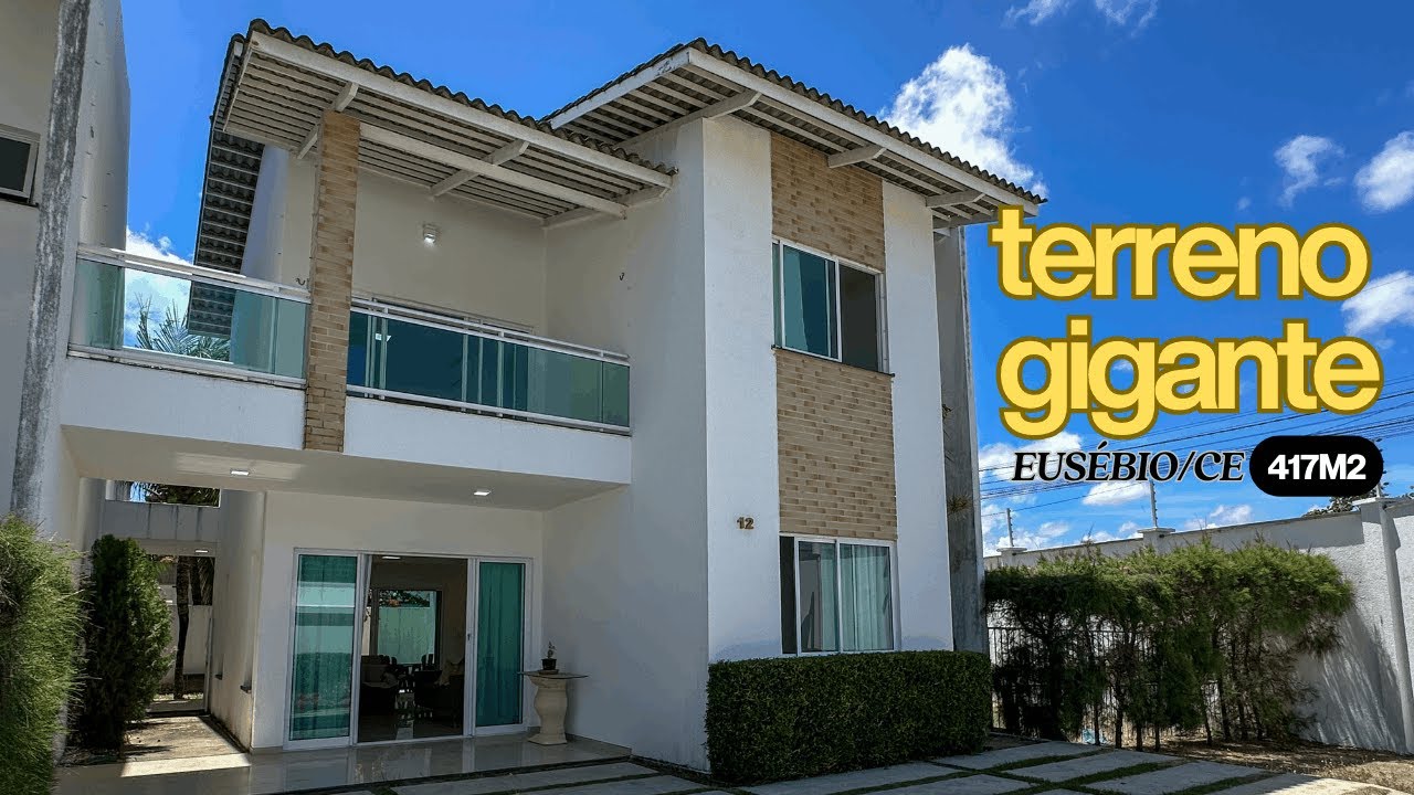 CASA NO CONDOMÍNIO LOCUS AMOENUS EM EUSÉBIO/CE COM TERRENO GIGANTE 😱 | 417m² + 4 SUÍTES | R$990.000
