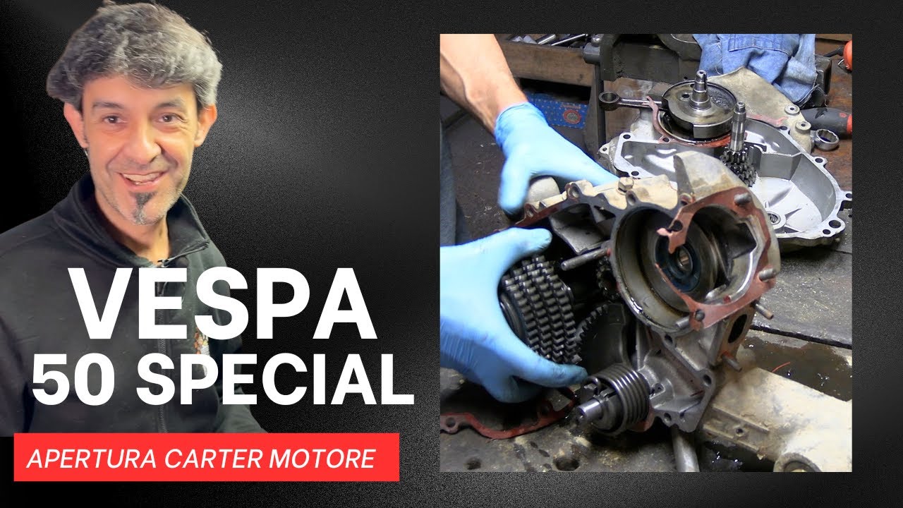 Vespa 50 special smontaggio motore parte 2