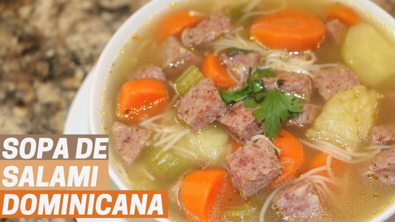 Sopa de salami Dominicano | Ros Emely